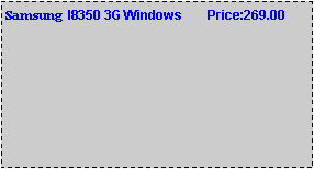 Text Box: Samsung  I8350 3G Windows       Price:269.00
